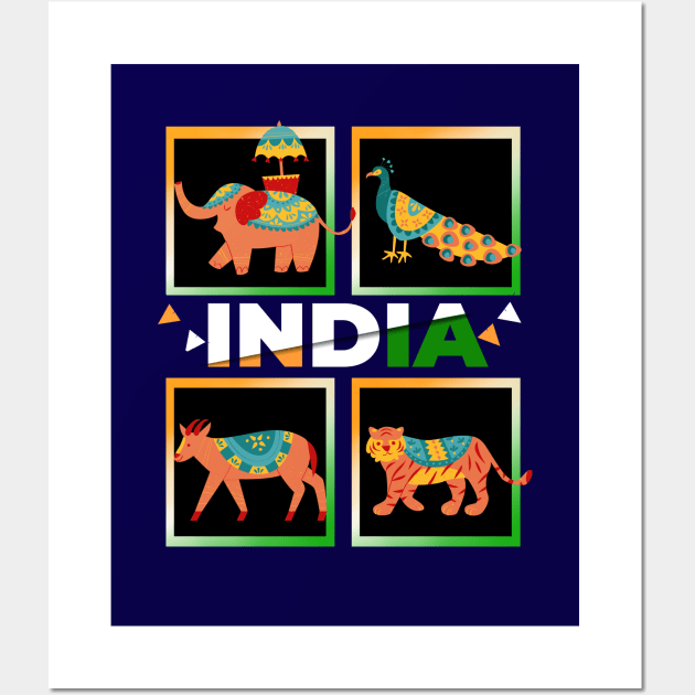 India and Animal Love Wall Art by Savi L'amour